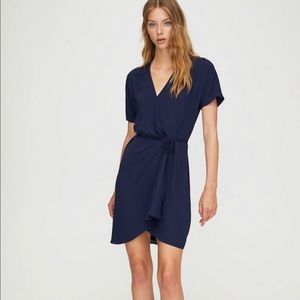 Aritzia Chiffon Wrap Dress
